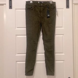 COPY - Kut From The Kloth Faux Suede Dark Olive Connie Ankle Skinny